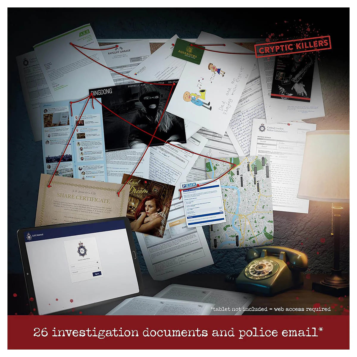 Murder Of A Musician Case File Evidence Bag Cryptic Killers