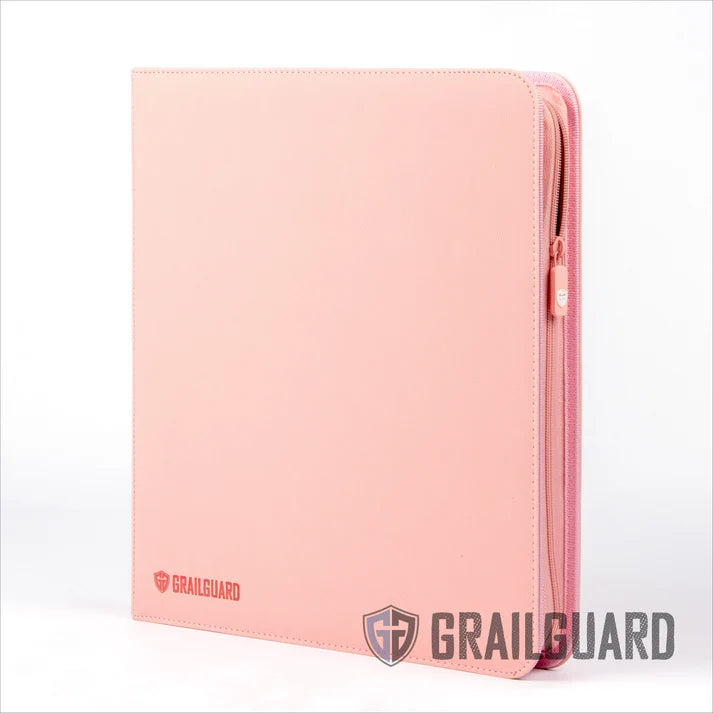 Grail Guard 12-Pocket Pink Premium ZIP Trading Card Binder