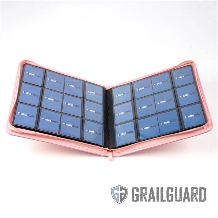 Grail Guard 12-Pocket Navy Premium ZIP Trading Card Binder