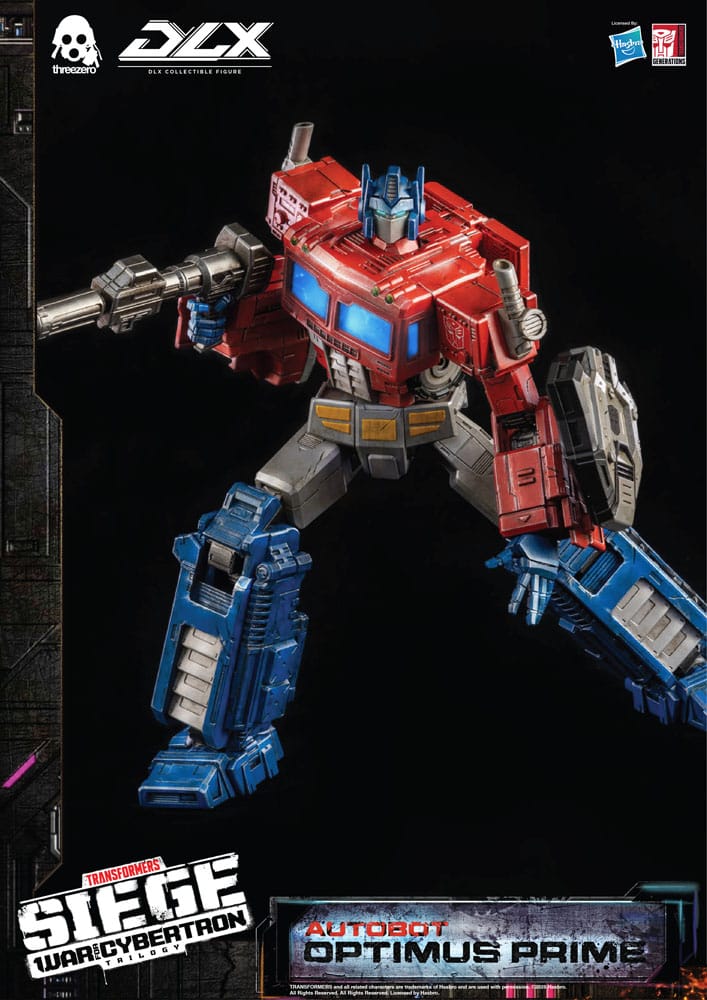Transformers Siege War For Cybertron Trilogy Autobot Optimus Prime DLX threezero Hasbro Action Figure