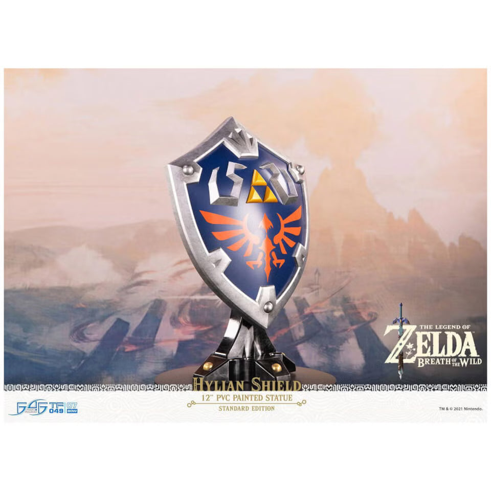 The Legend of Zelda: Breath of the Wild Hylian Shield PVC Statue by First 4 Figures