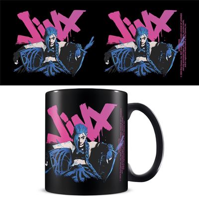 Arcane League of Legends Jinx Black Mug