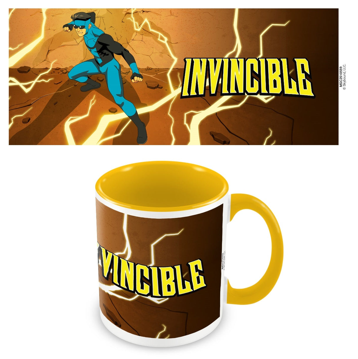 INVINCIBLE (LIGHTNING) YELLOW COLOURED INNER POD MUG