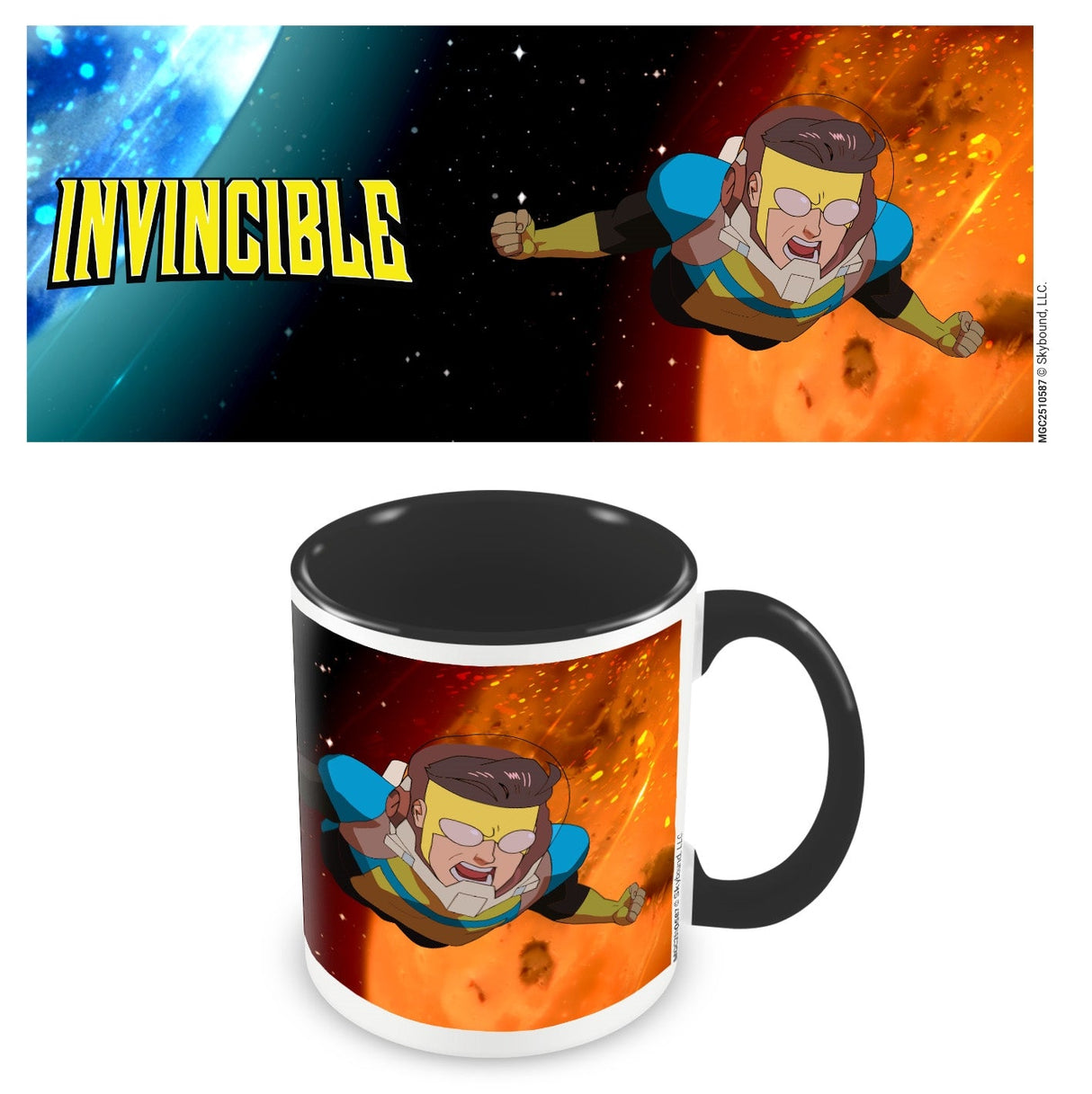 INVINCIBLE (SPACE) BLACK COLOURED INNER POD MUG