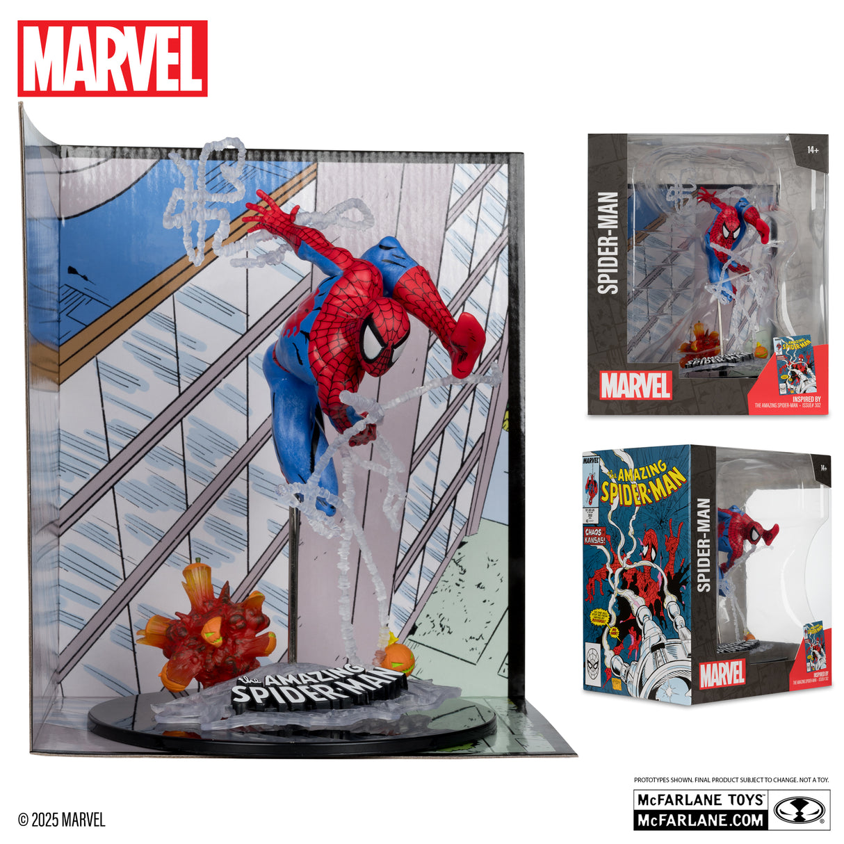 Marvel The Amazing Spider-Man #302 McFarlane Toys Diorama 1/10 Scale Statue