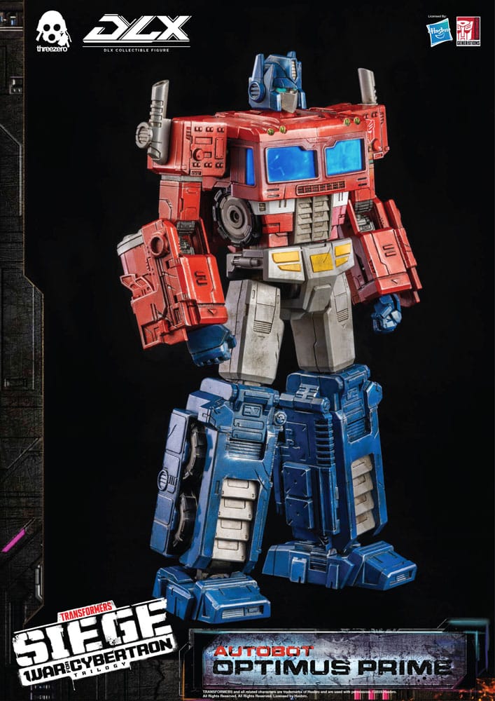 Transformers Siege War For Cybertron Trilogy Autobot Optimus Prime DLX threezero Hasbro Action Figure