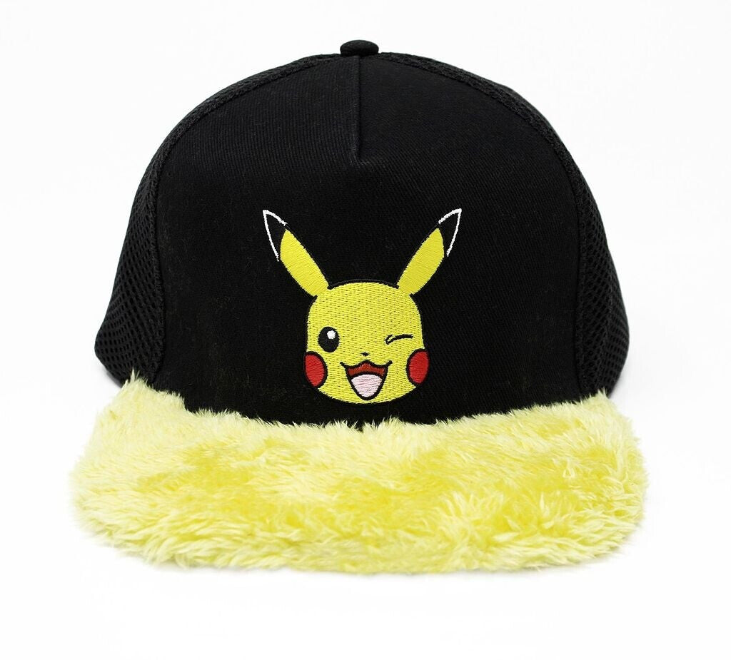 Pokemon Pikachu Wink Fluffy Unisex Snapback Cap