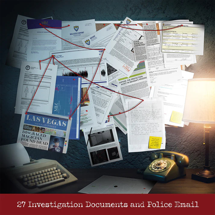 Murder At The Magic Mirror Casino Case File Evidence Bag Cryptic Killers