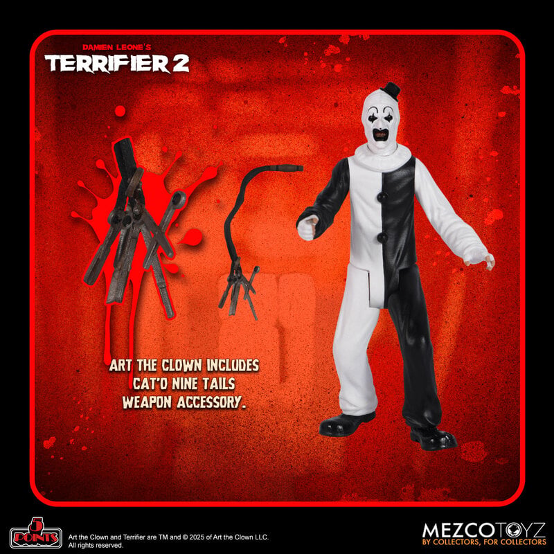 Terrifier 2 Art the Clown & Little Pale Girl 5 Points Mezco 3.75" Action Figure 2-Pack