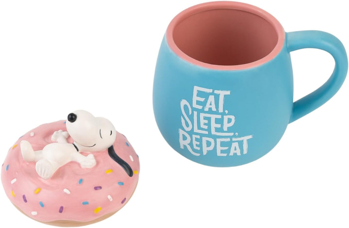 Peanuts Snoopy "Eat, Sleep, Repeat" 3D Mug
