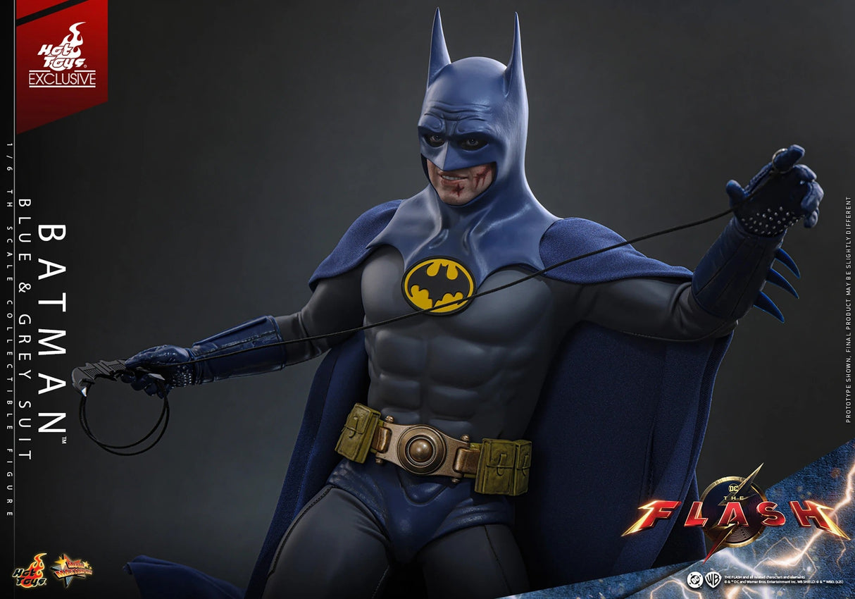DC The Flash Batman Hot Toy 1/6 Scale Blue & Grey Suit