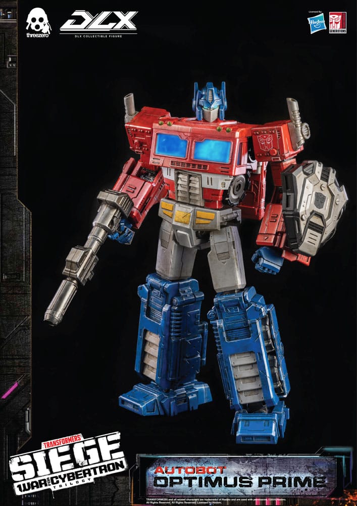 Transformers Siege War For Cybertron Trilogy Autobot Optimus Prime DLX threezero Hasbro Action Figure