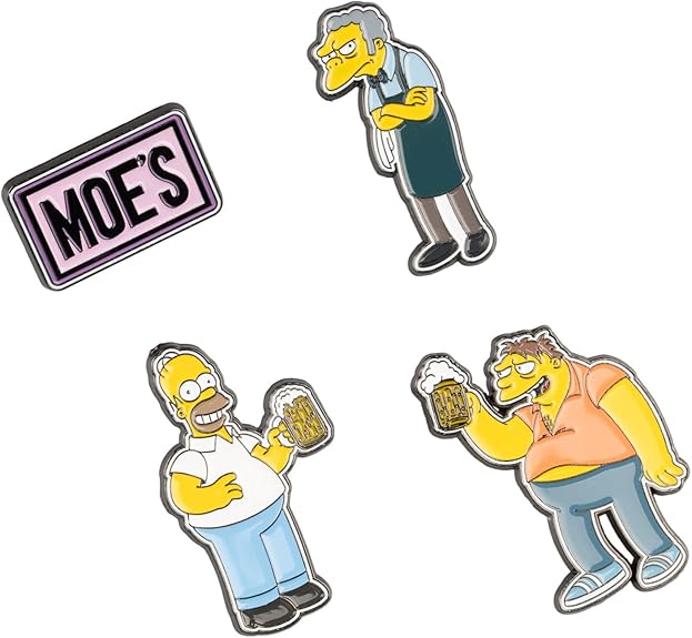 The Simpsons Moe's Tavern Set of 4 Pins