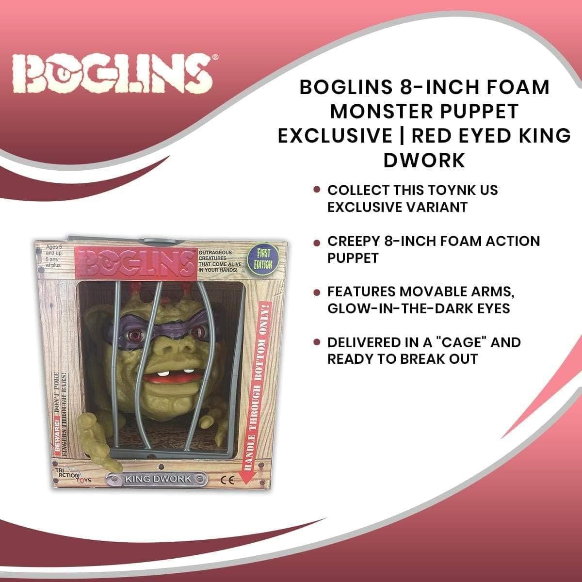 Boglins King Dwork Red Eyes 9" Collectible Action Figure