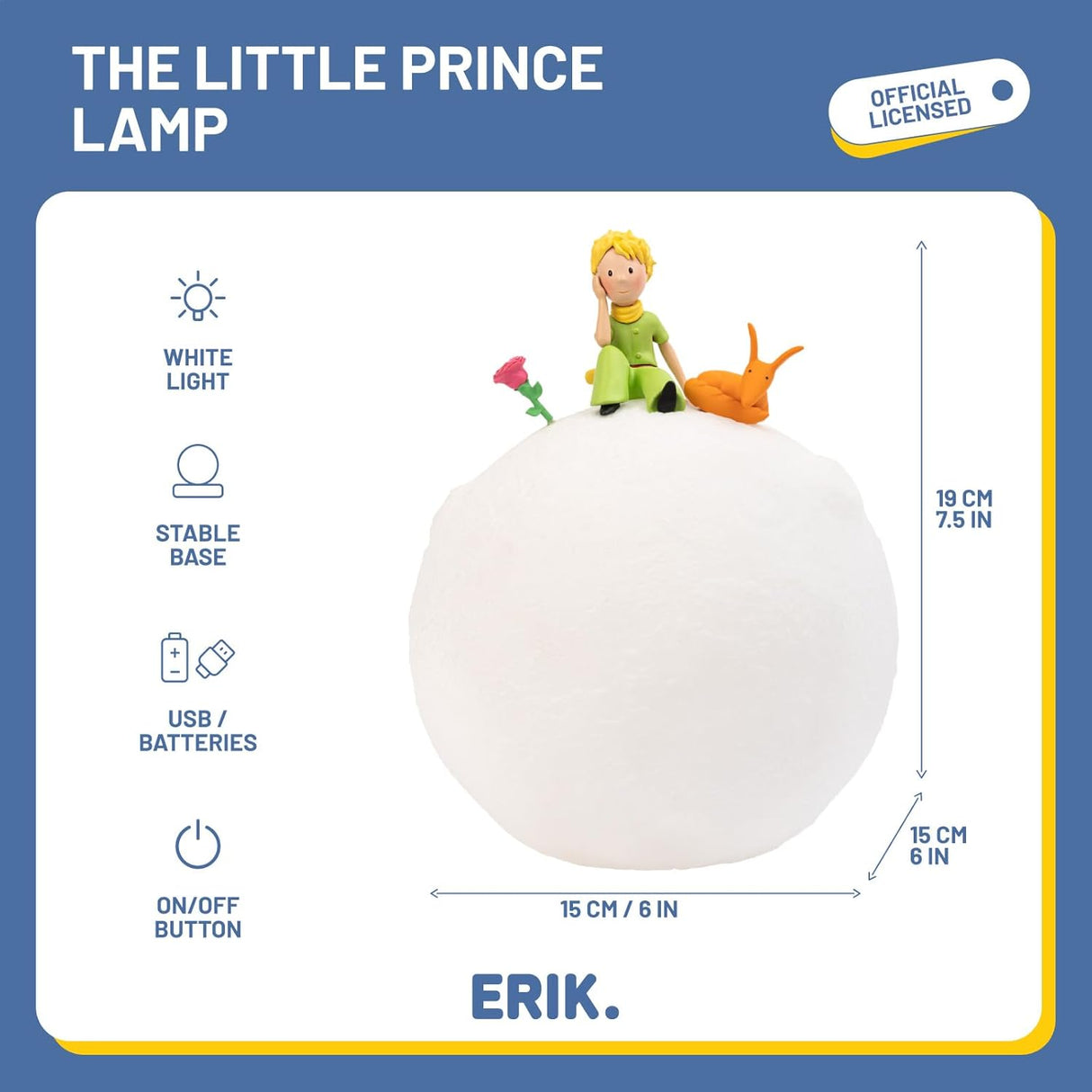The Little Prince 3D Moon Lamp