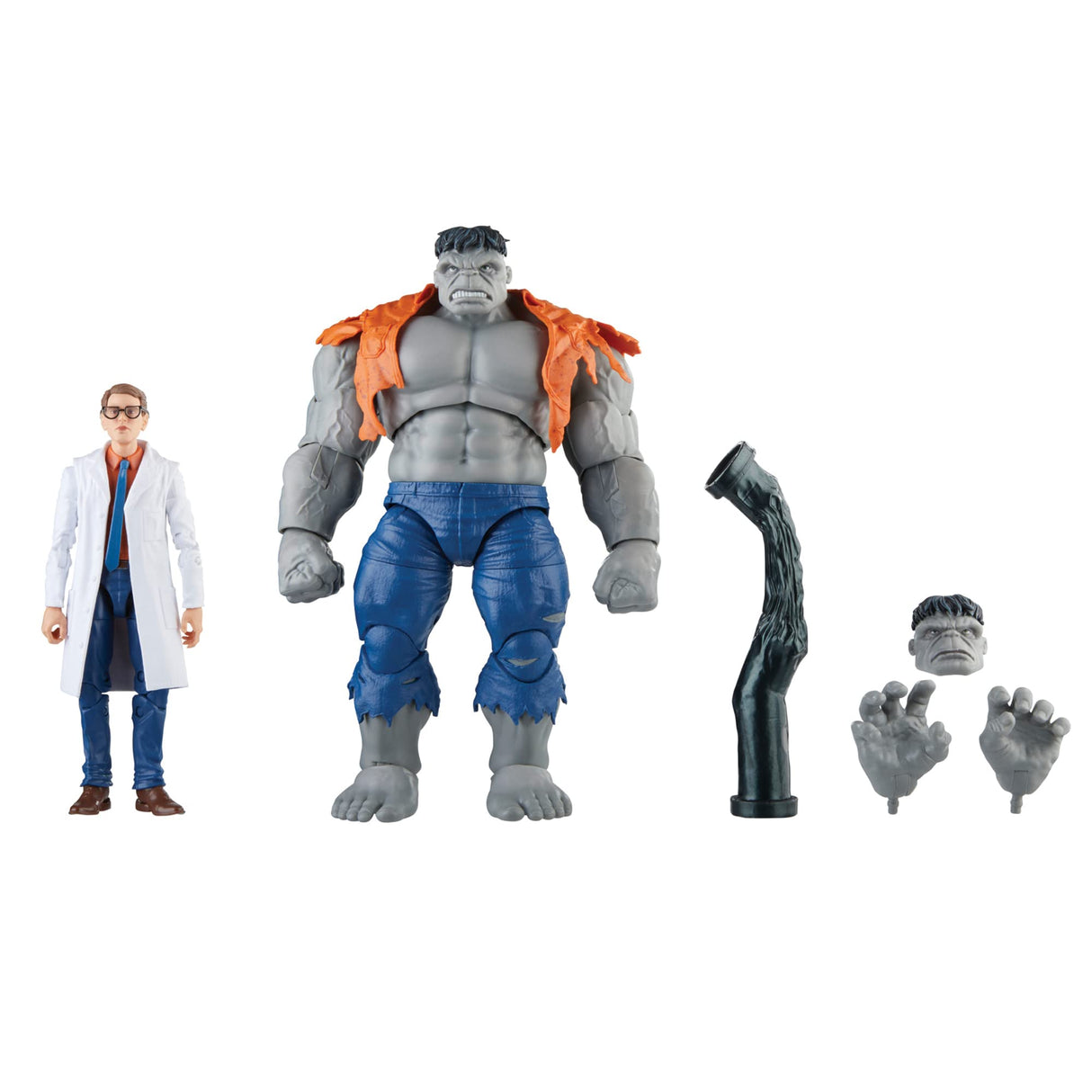 Marvel Legends Avengers Beyond Earth's Mightiest Gray Hulk & Dr Bruce Banner Action Figures