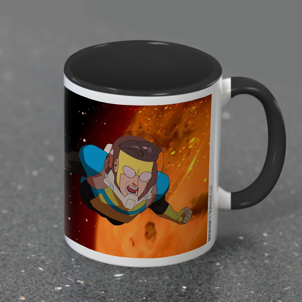 INVINCIBLE (SPACE) BLACK COLOURED INNER POD MUG