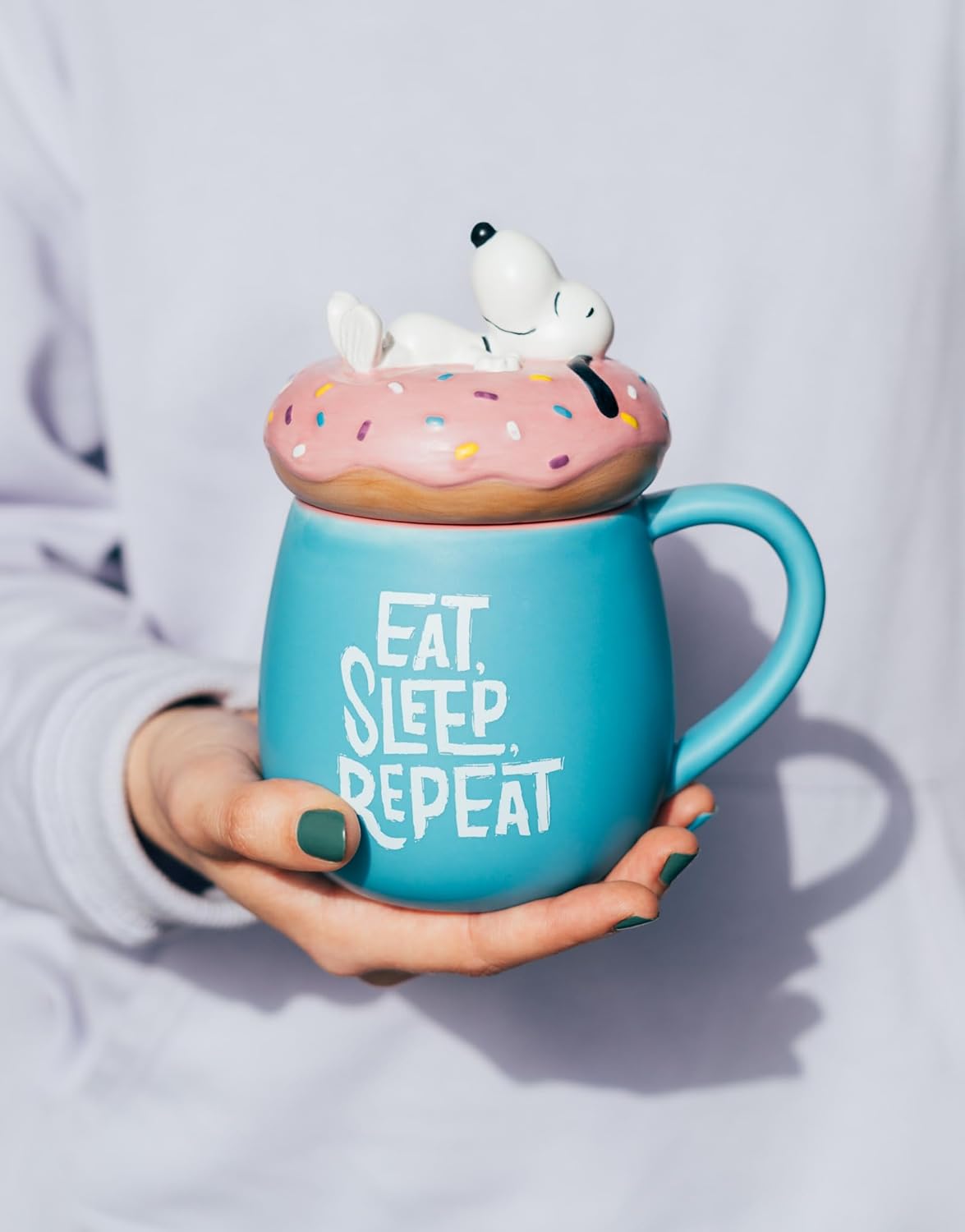 Peanuts Snoopy "Eat, Sleep, Repeat" 3D Mug