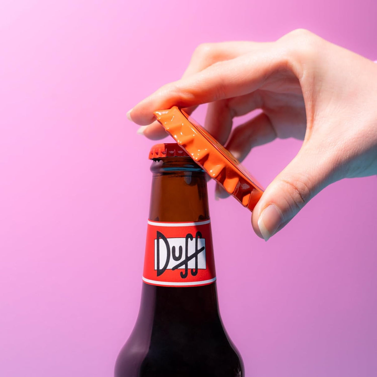 The Simpsons Duff Cap Bottle Opener Magnet