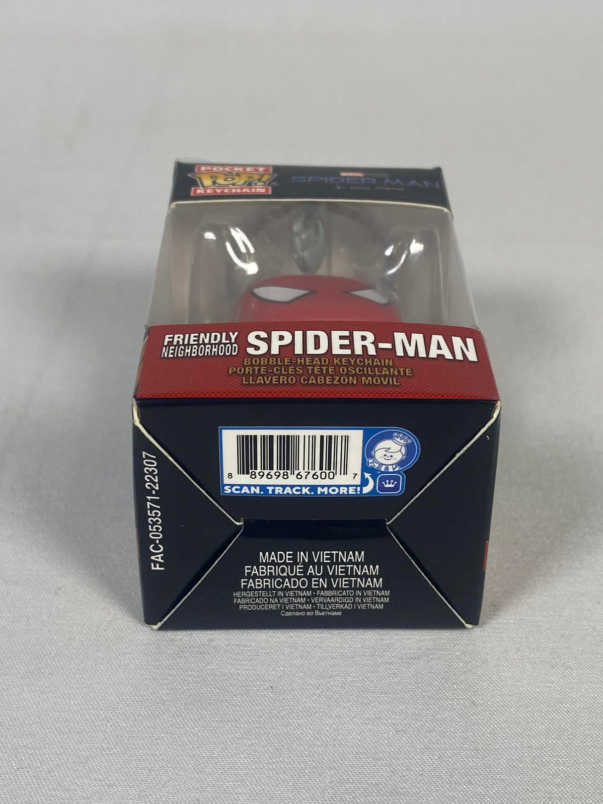 Marvel Spider-Man No Way Home Friendly Neighborhood Spider-Man Funko Pop! Pocket Keychain