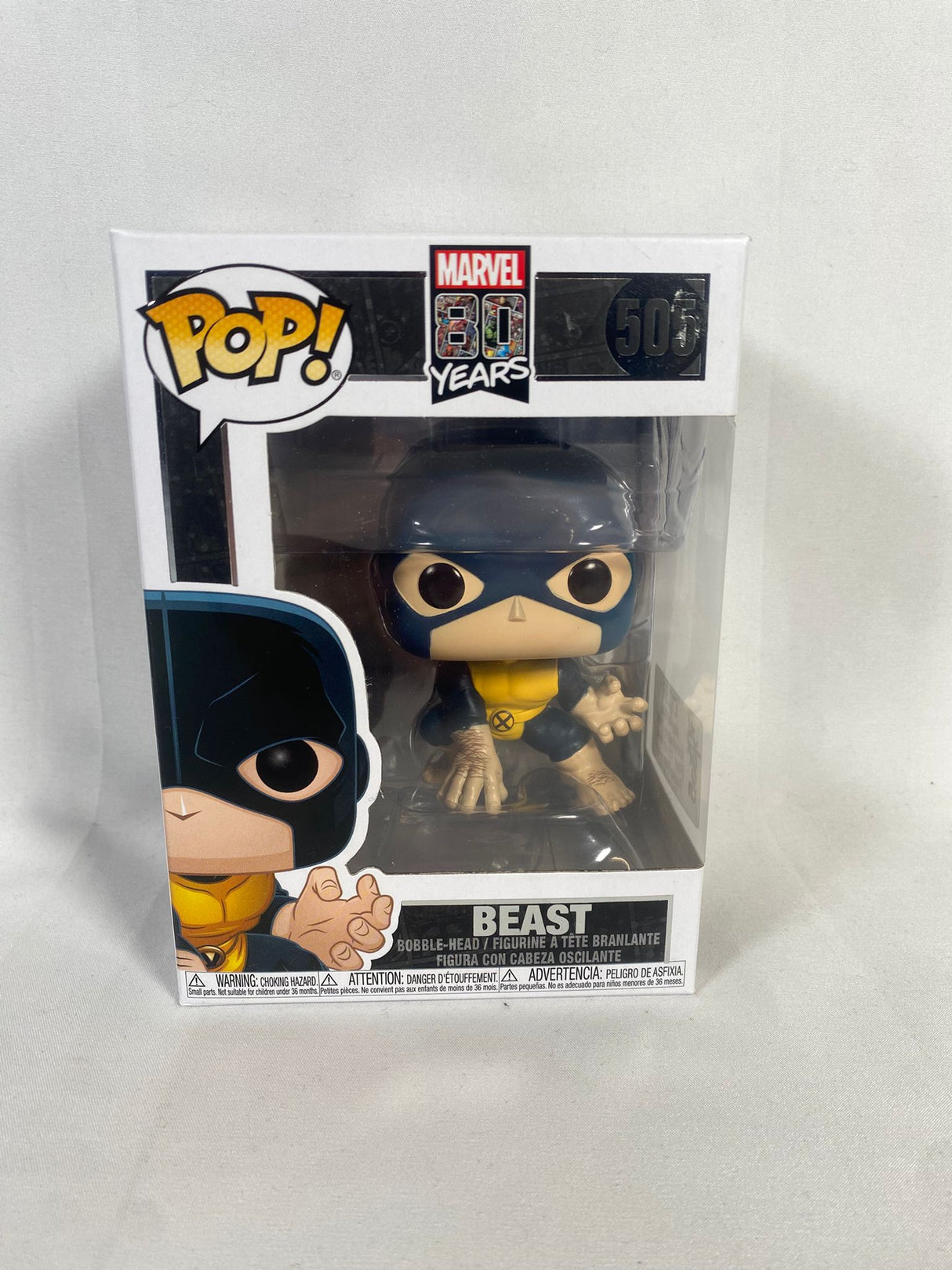 Marvel 80th Anniversary Beast (First Appearance) Funko Pop! Vinyl Figure #505