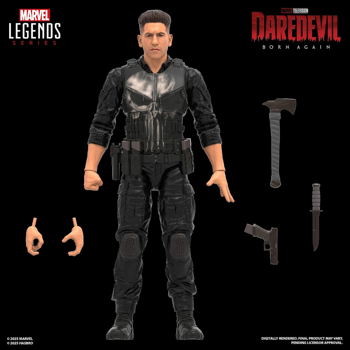 Marvel Legends Daredevil Born Again Punisher 2026 Hasbro 6" Action Figure