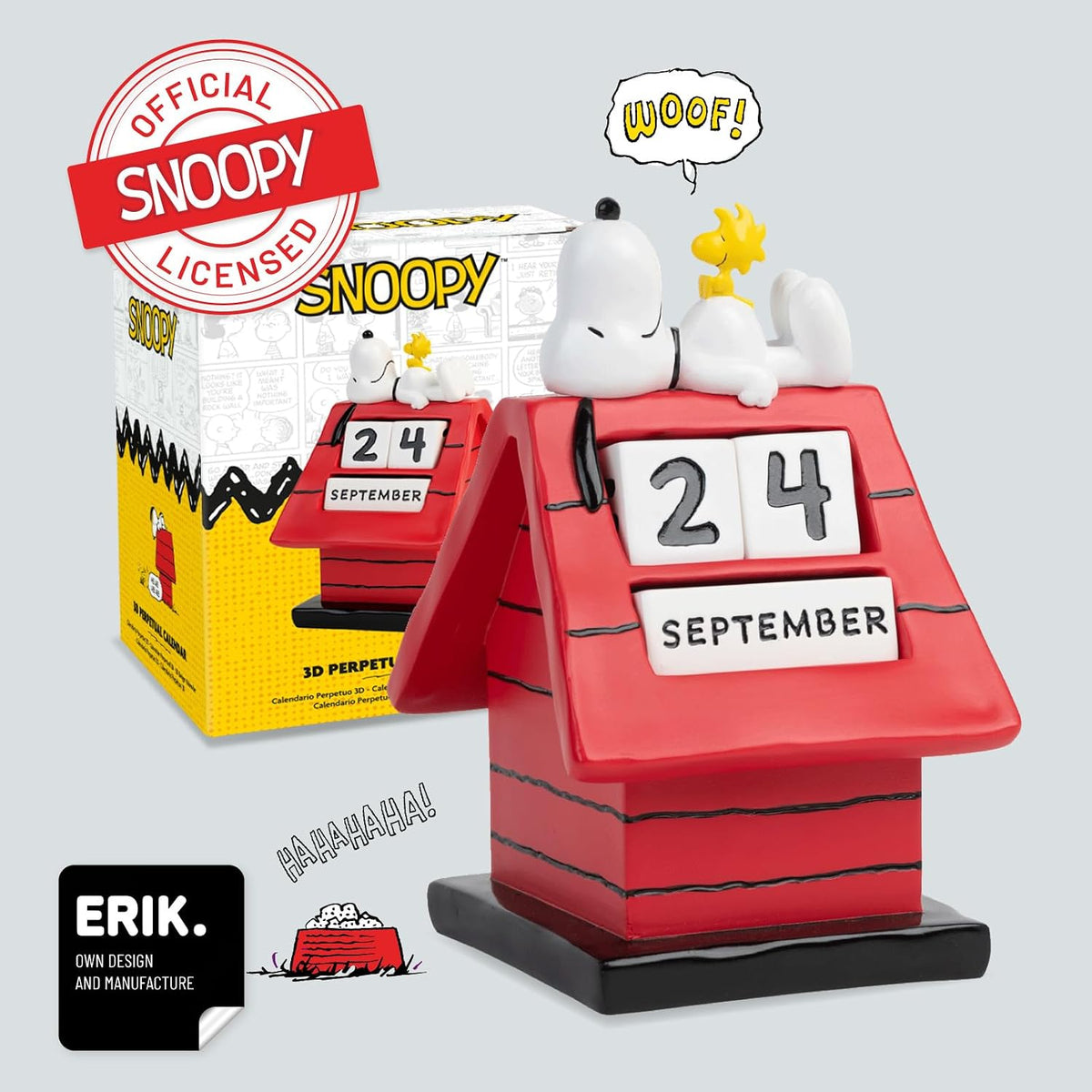 Peanuts Snoopy Doghouse 3D Perpetual Calendar