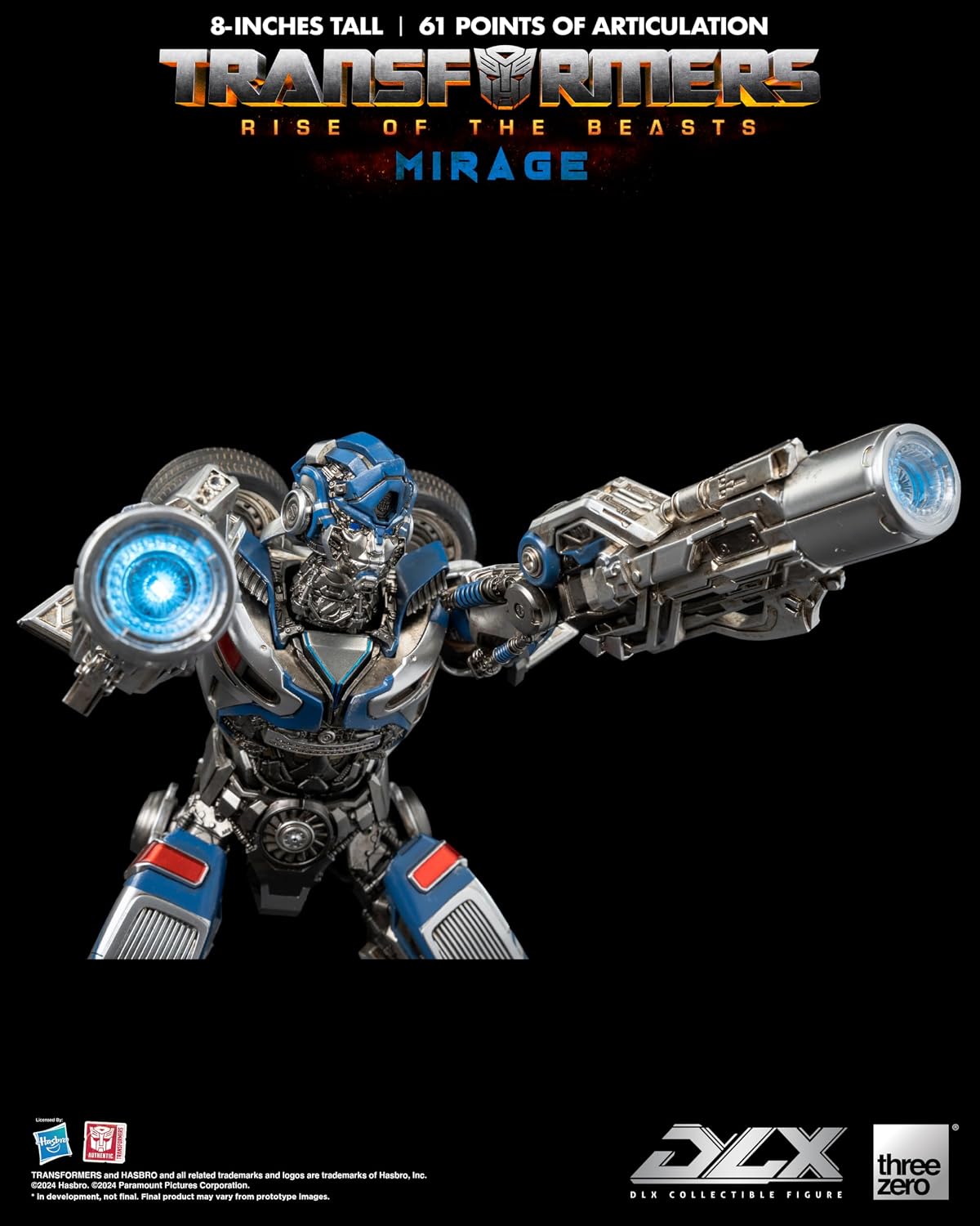 Transformers Rise of the Beasts Mirage DLX threezero Hasbro Action Figure