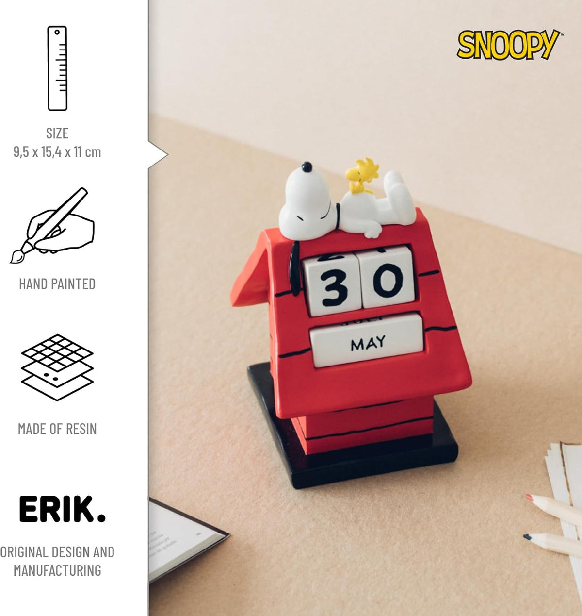 Peanuts Snoopy Doghouse 3D Perpetual Calendar