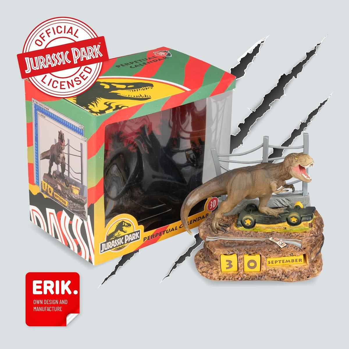 Jurassic Park 3D perpetual Calendar