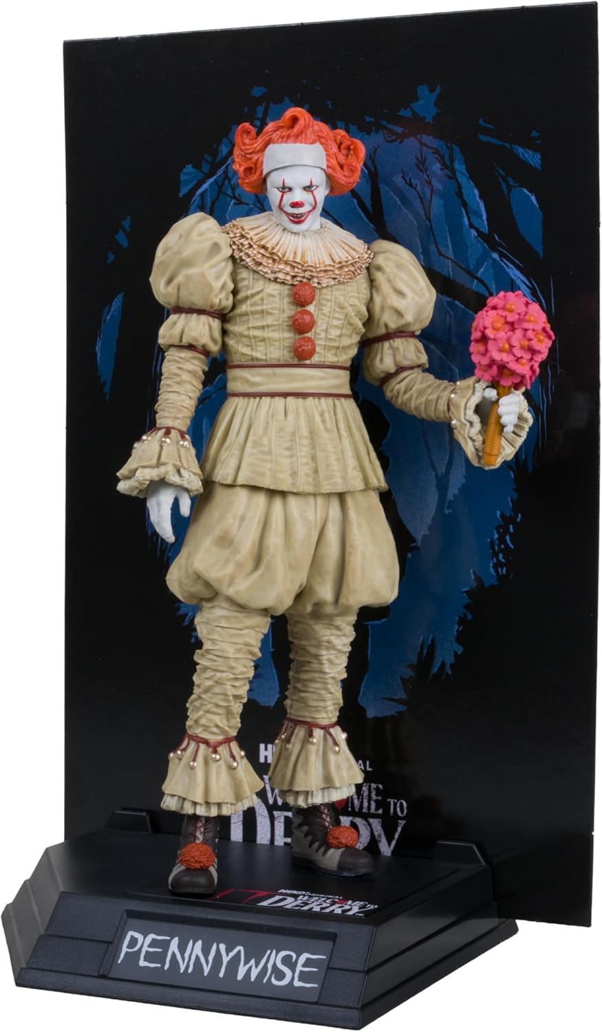 IT Welcome To Derry Movie Maniacs PVC Statue Pennywise Flashback Gold Label-16cm