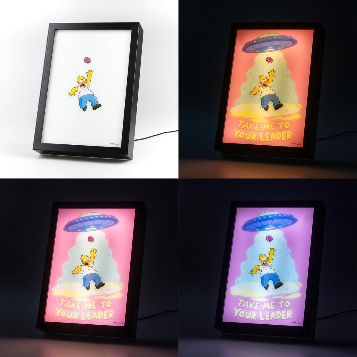 The Simpsons Framed LED Mood Light Print