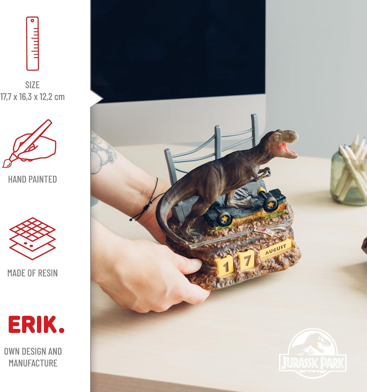 Jurassic Park 3D perpetual Calendar
