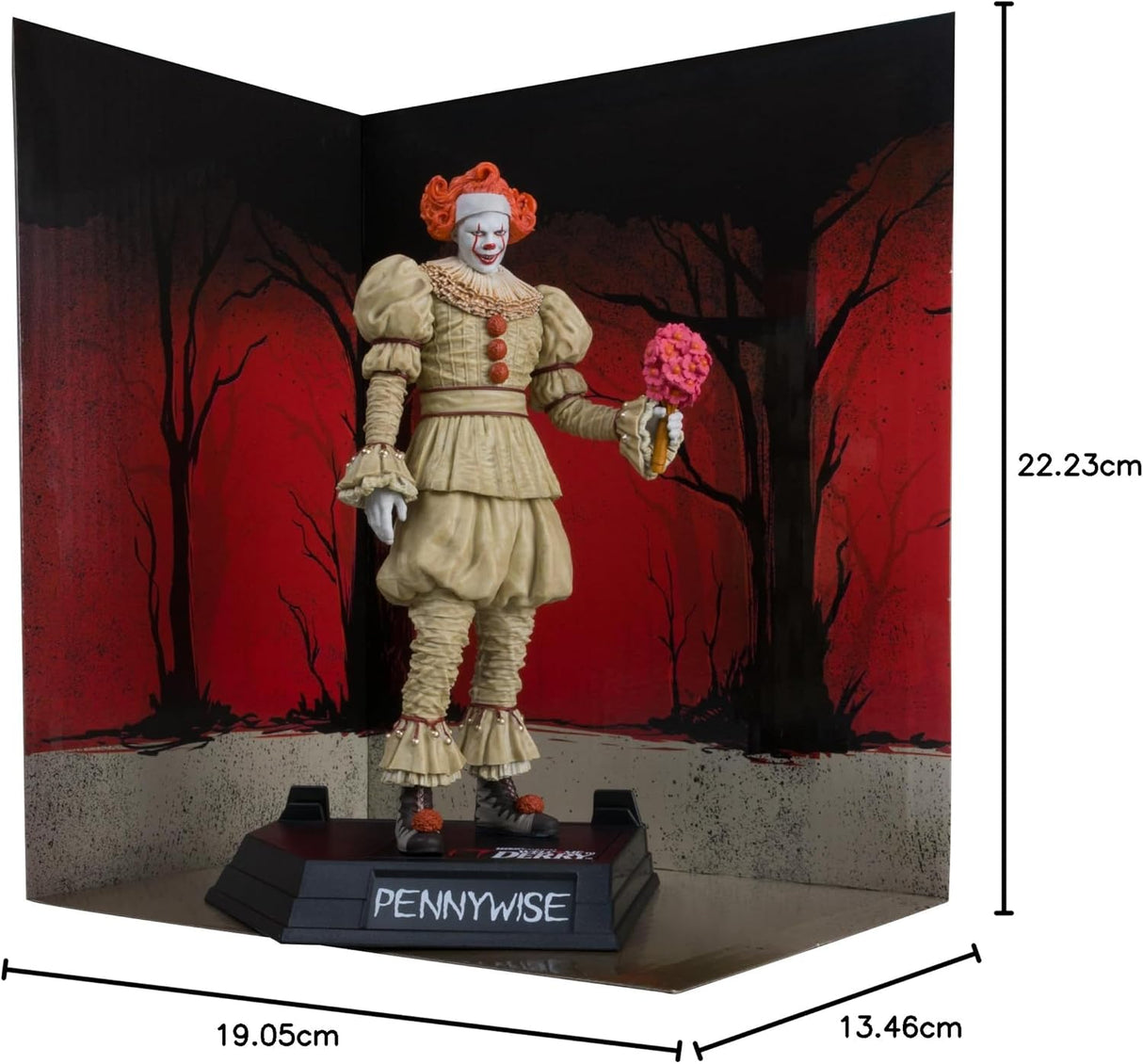 IT Welcome To Derry Movie Maniacs PVC Statue Pennywise Flashback Gold Label-16cm