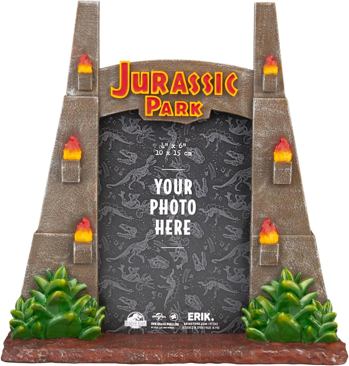 Jurassic Park Entrance Gate 10x15cm 3D Photo Frame