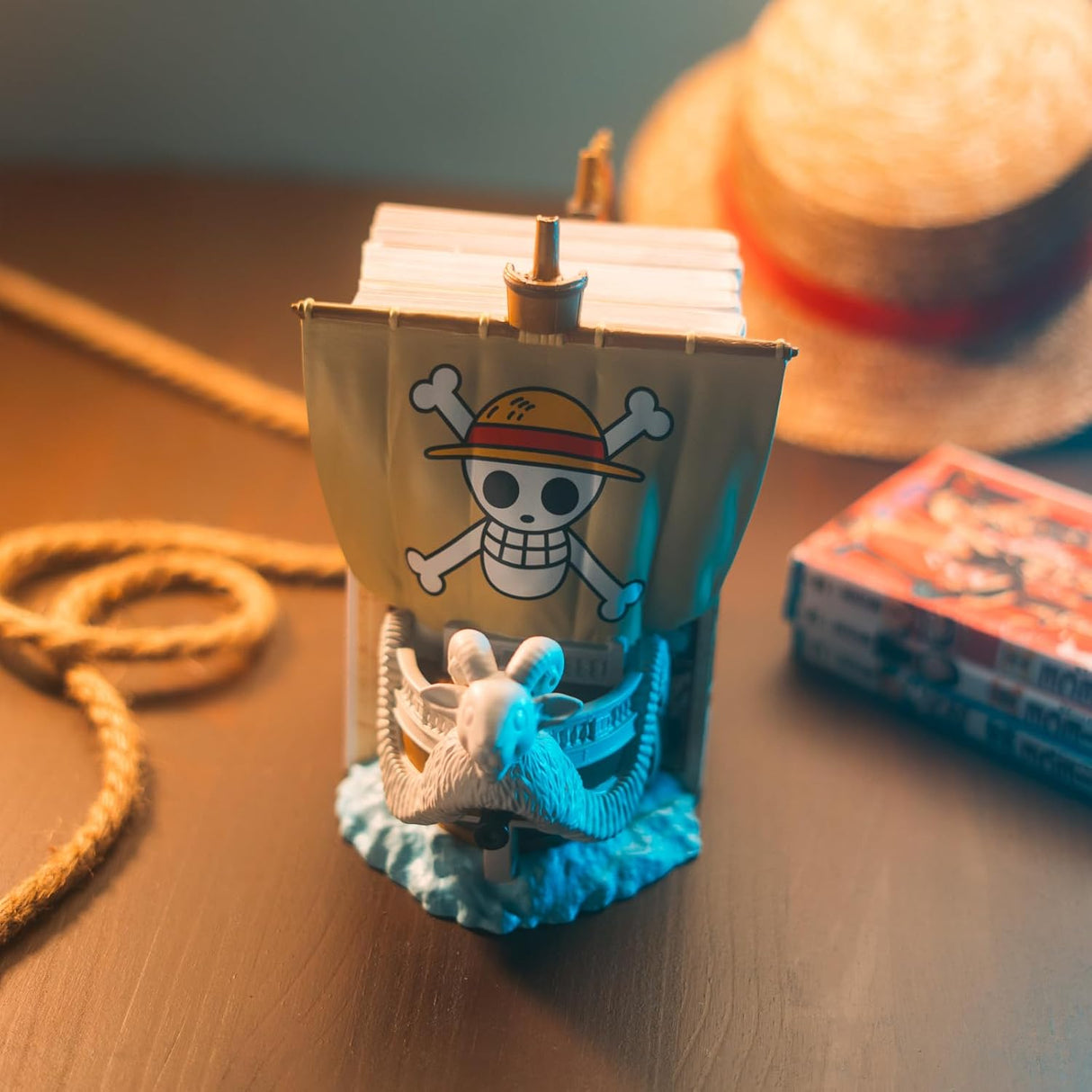 One Piece Going Merry Pirate Ship Bookends