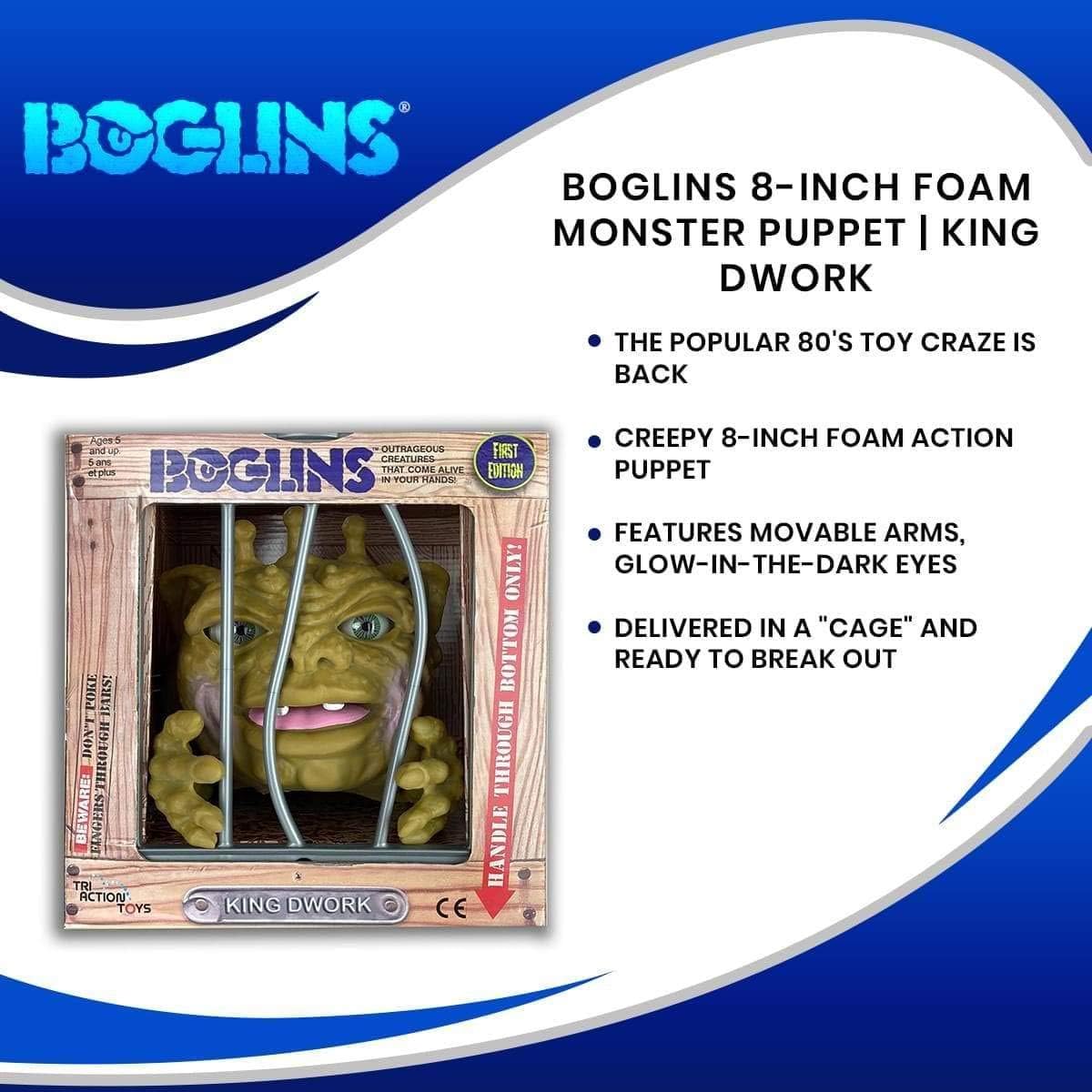 Boglins King Dwork 8" Collectible Action Figure