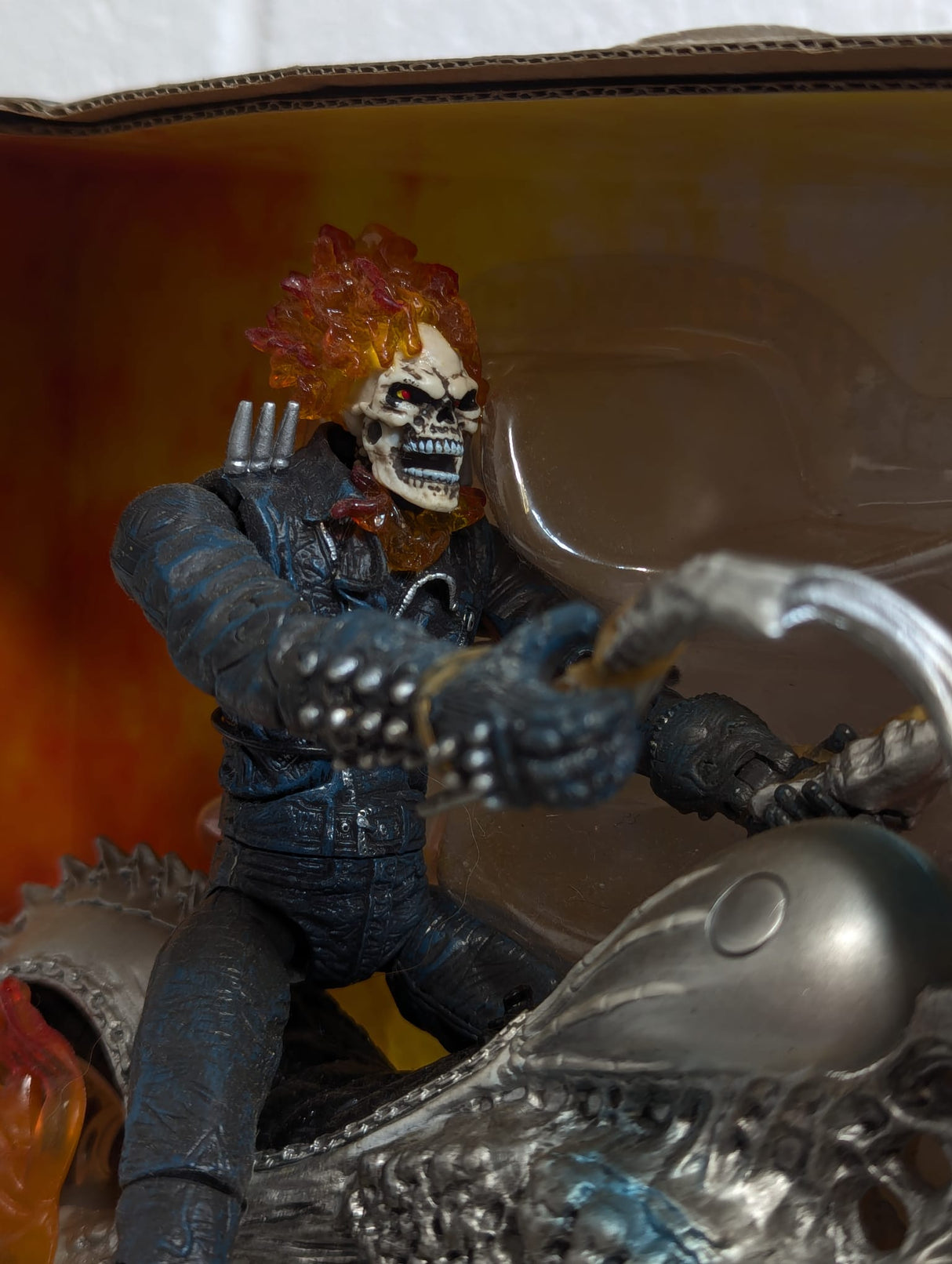 Ghost Rider Electronic Flame Cycle Hasbro 2007 Action Figure