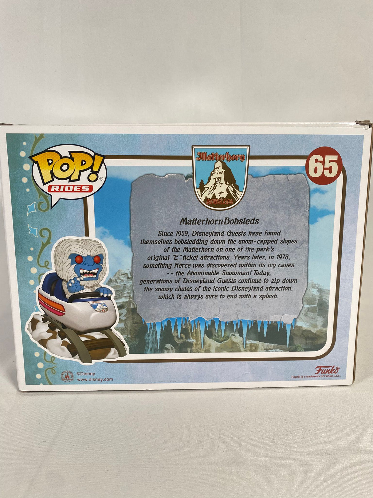Matterhorn Bobsled And Abominable Snowman Funko Pop! Vinyl Figure #65 (Disney Parks Exclusive)