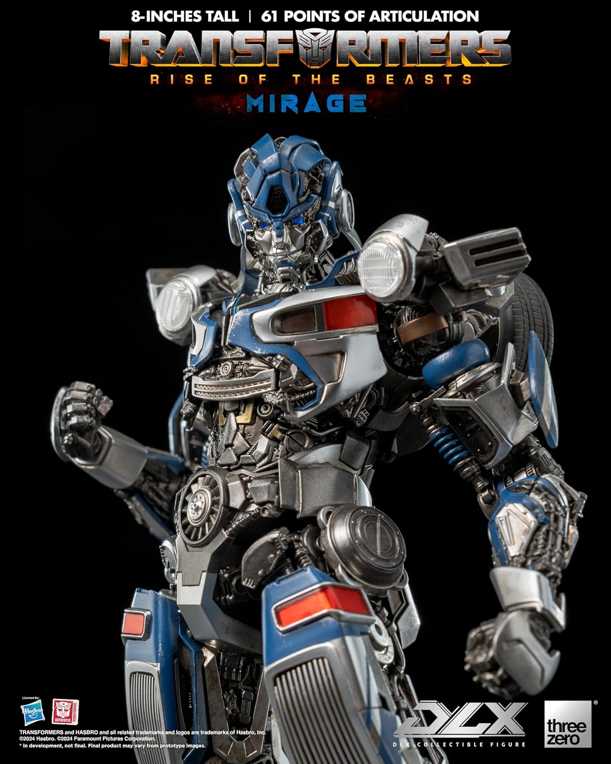 Transformers Rise of the Beasts Mirage DLX threezero Hasbro Action Figure