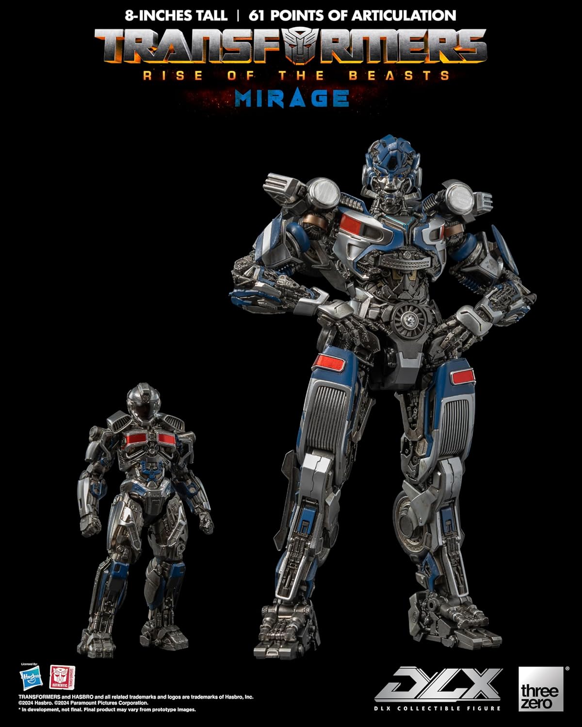 Transformers Rise of the Beasts Mirage DLX threezero Hasbro Action Figure