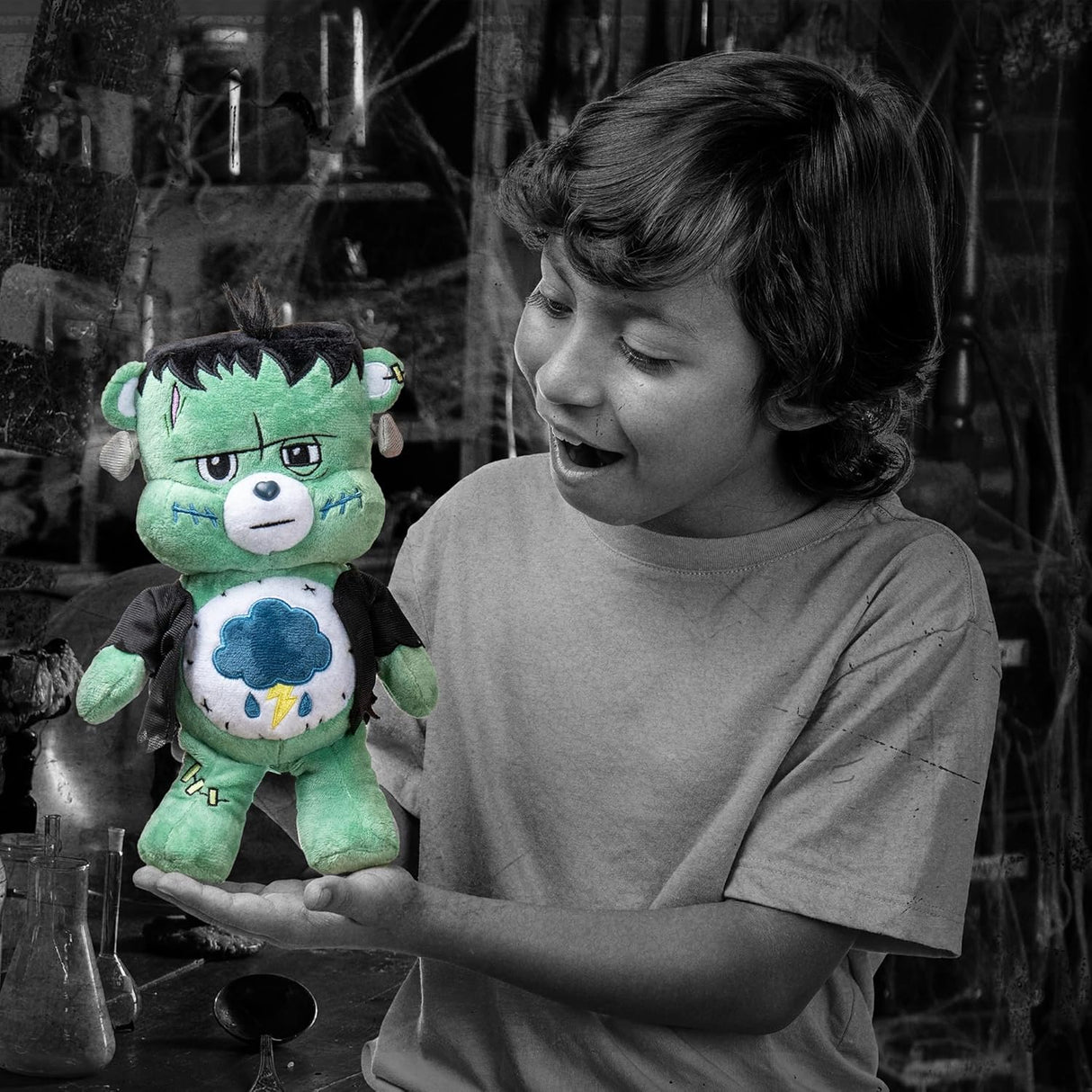 Care Bears x Universal Monsters Grumpy Bear as Frankenstein 22cm Plush