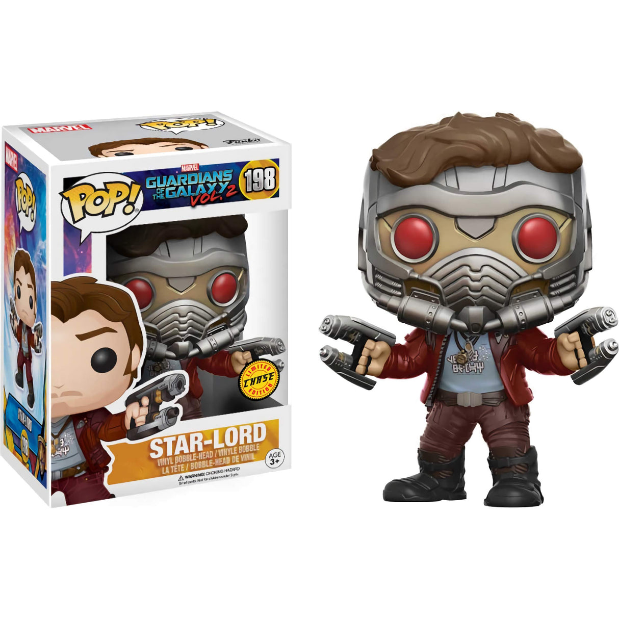 Marvel Guardians of the Galaxy Vol. 2 Star-Lord (Chase) Funko Pop! Vinyl Figure #198