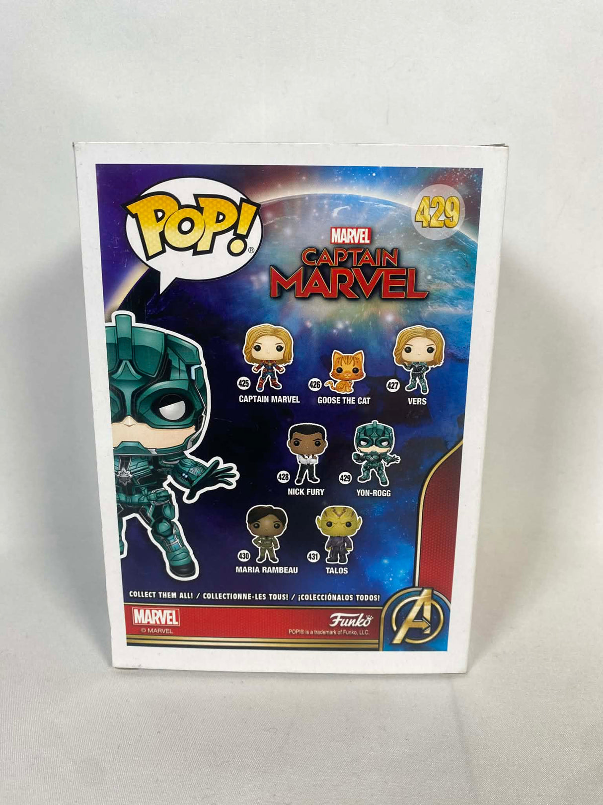 Captain Marvel Yon-Rogg Funko Pop! Vinyl Figure #429