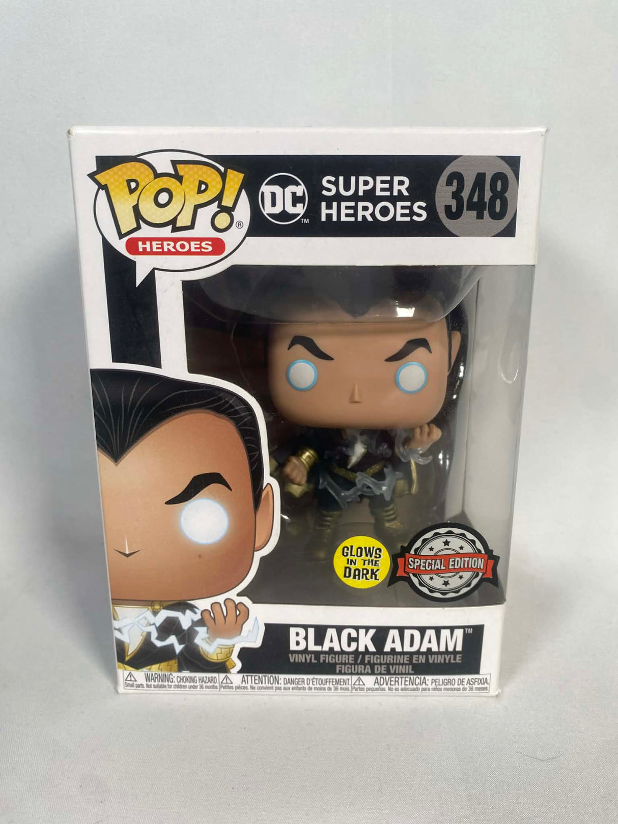 DC Super Heroes Black Adam Funko Pop! Vinyl Figure #348 (Glow In The Dark & Special Edition)