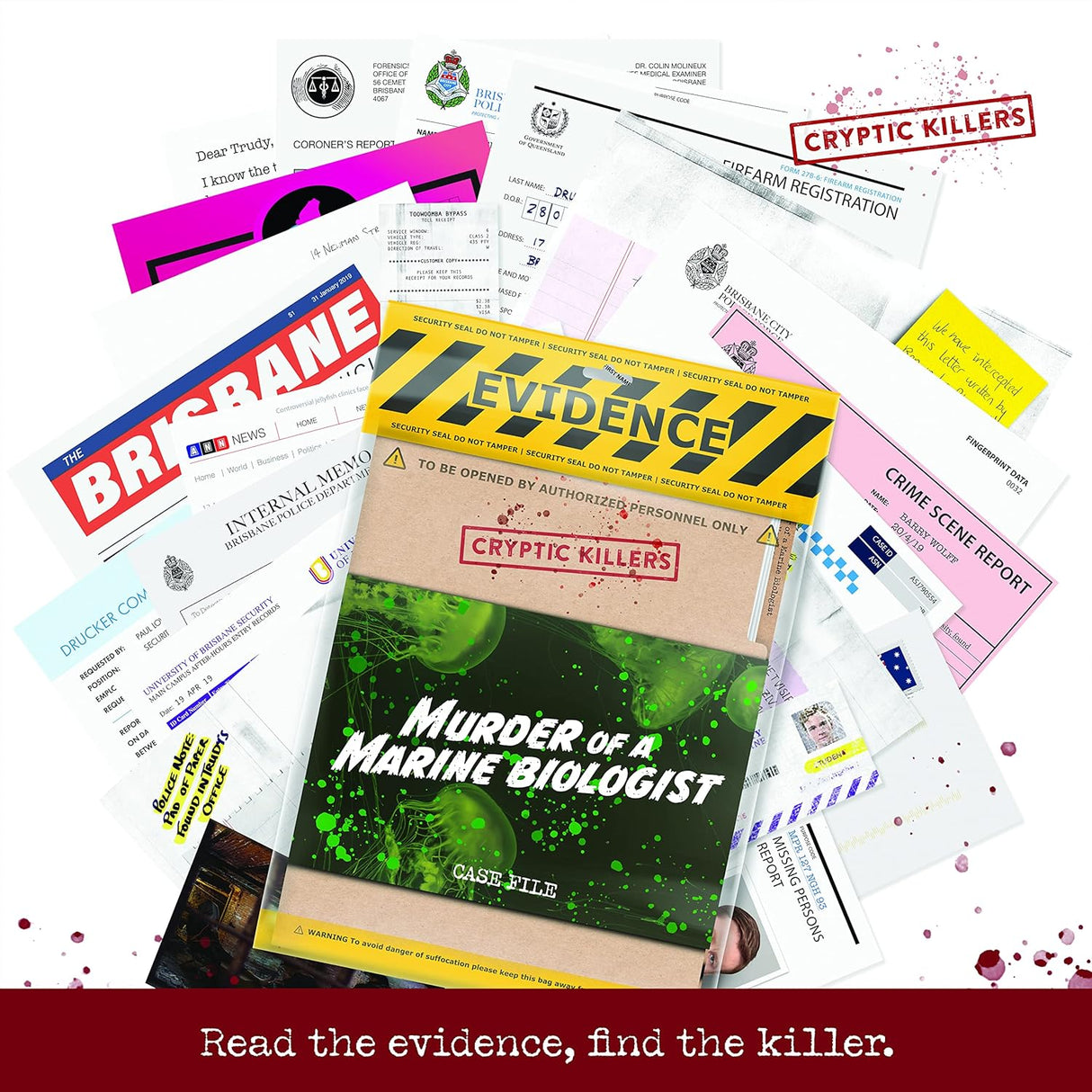 Murder Of A Marine Biologist Case File Evidence Bag Cryptic Killers