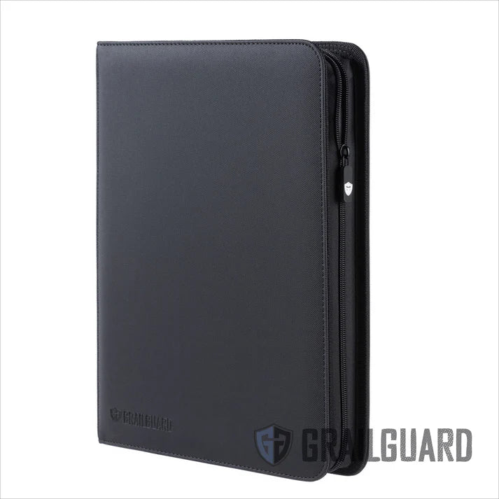 Grail Guard 9-Pocket Black Premium ZIP Trading Card Binder
