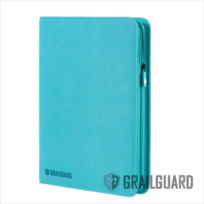 Grail Guard 9-Pocket Turquoise Premium ZIP Trading Card Binder