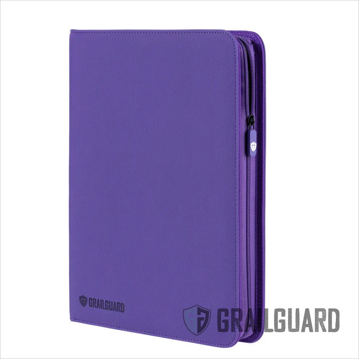 Grail Guard 9-Pocket Purple Premium ZIP Trading Card Binder