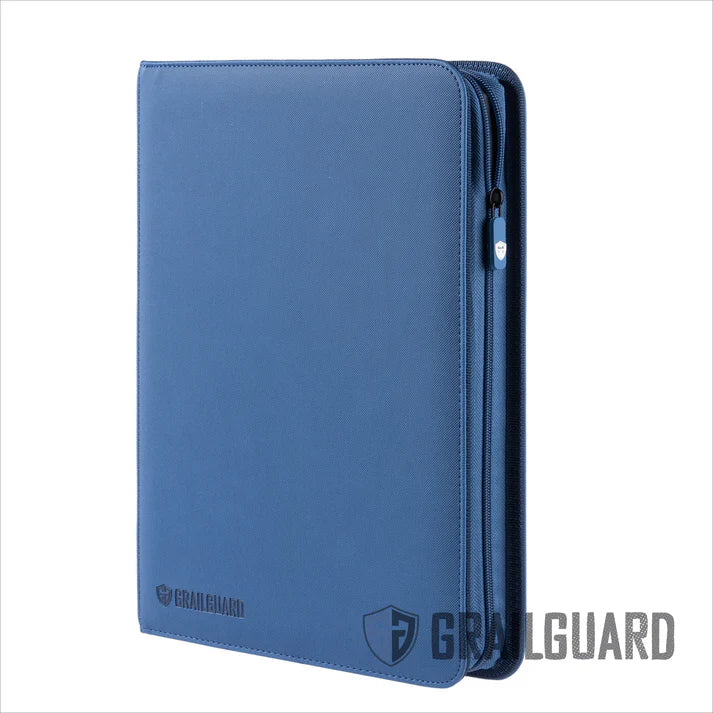 Grail Guard 9-Pocket Navy Premium ZIP Trading Card Binder